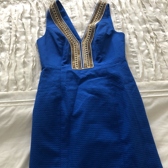 Lilly Pulitzer Dresses & Skirts - Blue Current Lilly Pulitzer dress never worn
